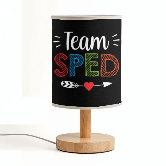 Team Sped Teacher Special Education Awareness Fabric Lamps