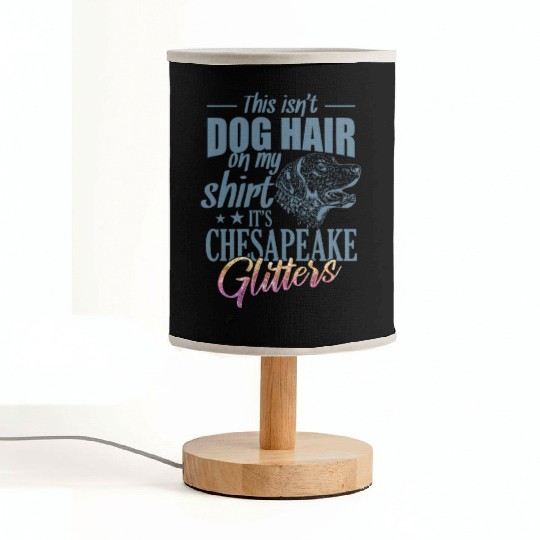 This isn't Dog Hair It's Chesapeake Glitters Fabric Lamps