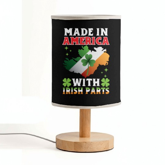 Made In America With Irish Parts Ireland Gaelic Fabric Lamps