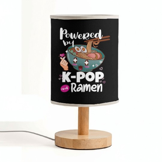 Powered By Kpop And Ramen Fabric Lamps