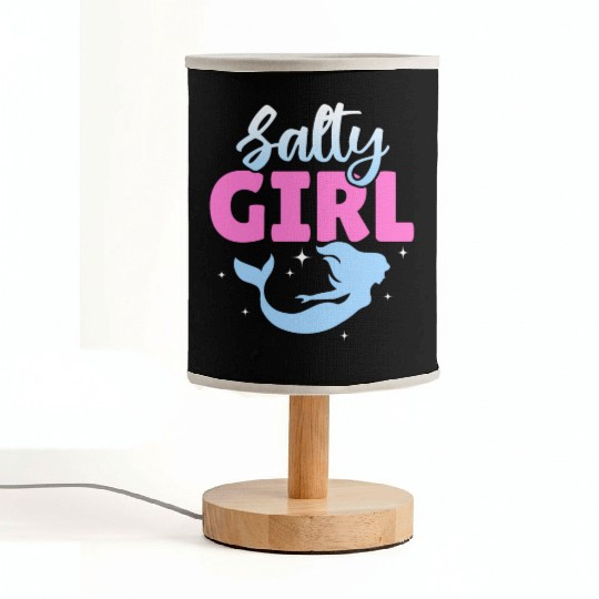 Girl Salty Mermaid Lover Fabric Lamps