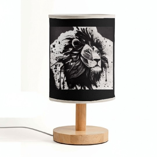 Ink Lion Fabric Lamps