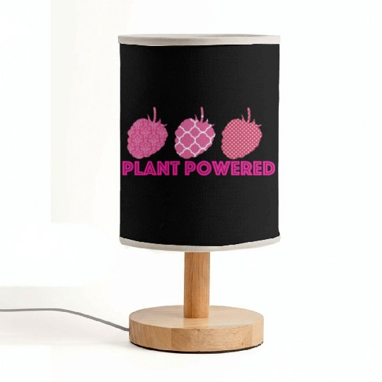 x27 Plant Powered x27 Vegan raspberry Fabric Lamps