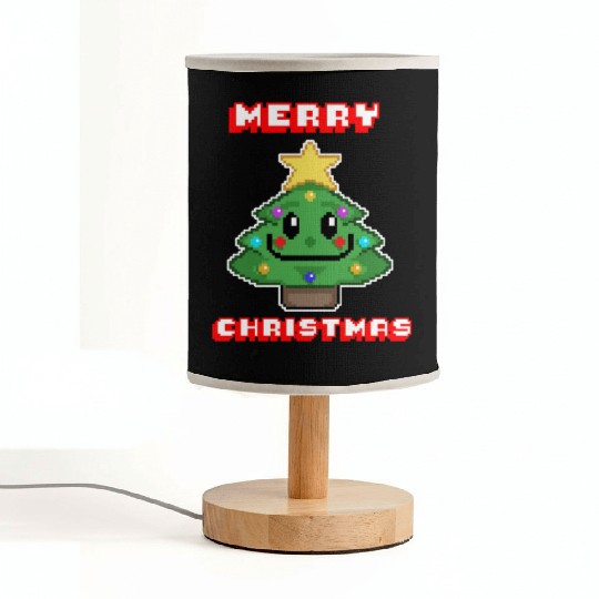 Merry Christmas I Xmas I 8 Bit Pixelated Fabric Lamps