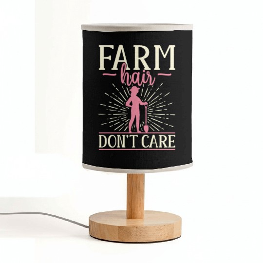 Farming Farmer Girl Female Farm Fabric Lamps