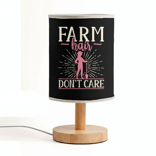 Farming Farmer Girl Female Farm Fabric Lamps
