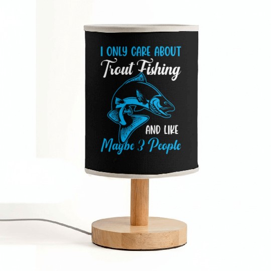 Trout Fishing and like maybe 3 people Fabric Lamps