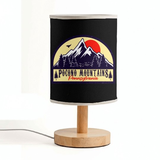 Pocono Mountains Pennsylvania Fabric Lamps