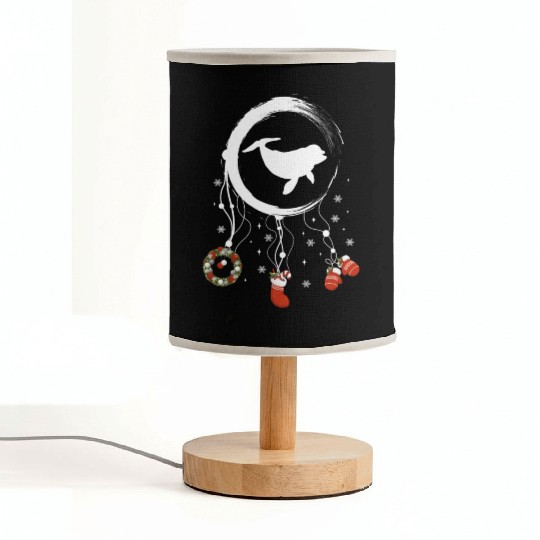 Winter dreamcatcher Christmas Dolphin Fabric Lamps