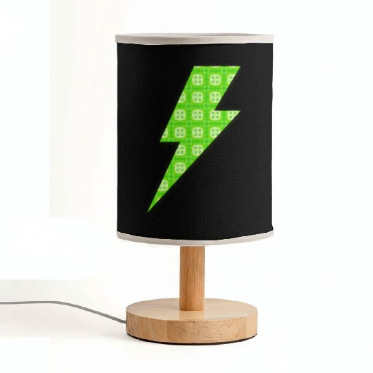 Patterned Lightning Symbol Fabric Lamps