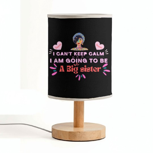 I'm Going To Be A Big Sister , design by roka0000 Fabric Lamps