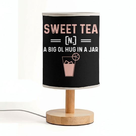 Funny Sweet Tea N A Big Ol Hug In A Jar Fabric Lamps