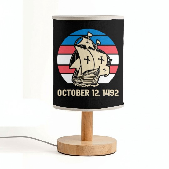 Columbus Day 1492 Fabric Lamps