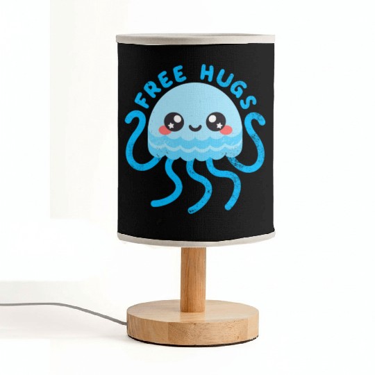 Jellyfish free hugs Fabric Lamps