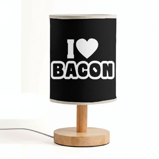 i love bacon classic Fabric Lamps