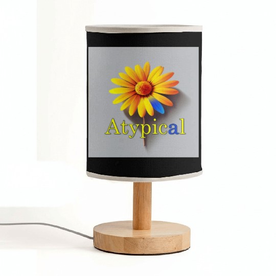 Colorful flower, atypical or neurodivergent Fabric Lamps