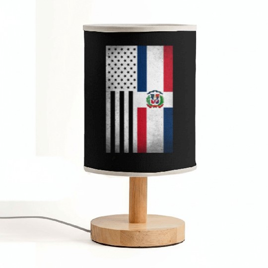 Dominican Republic Design for Dominican Americans Fabric Lamps