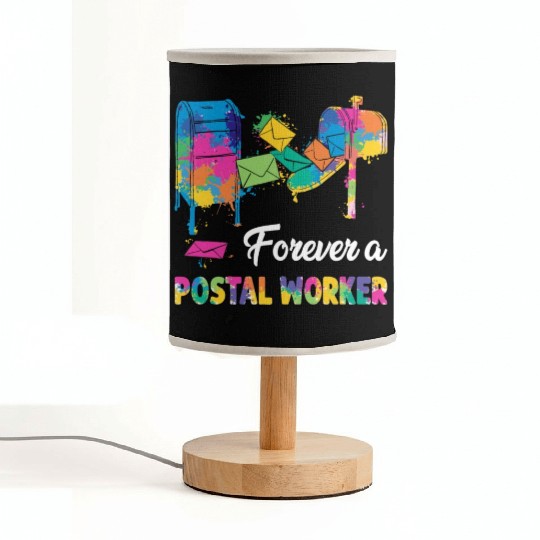 Forever A Postal Worker Fabric Lamps