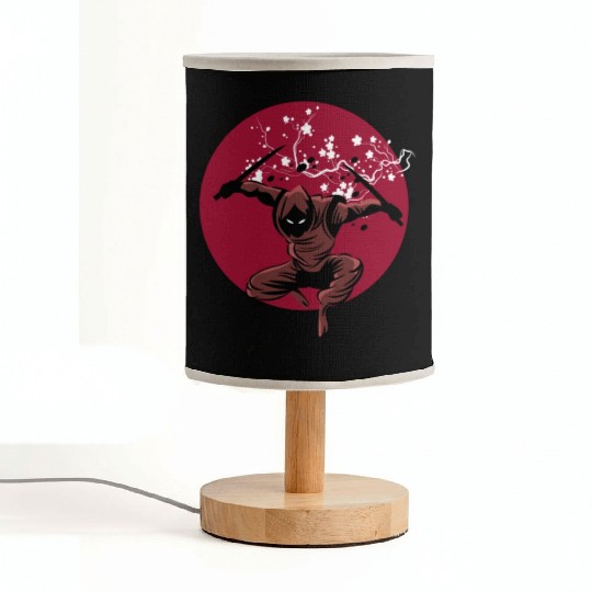 Red Sun Retro Japan Classic 1988 Including Samurai Fabric Lamps