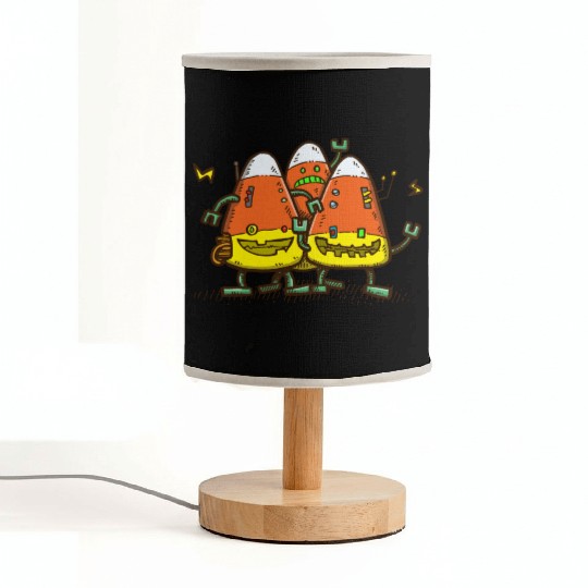 Candy Corn Bots Fabric Lamps