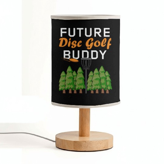 Future Disc Golf Buddy Frisbee Son Daughter Kids Fabric Lamps