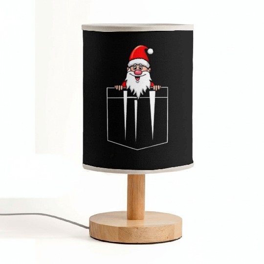 Santa Claus in breast pocket Fabric Lamps
