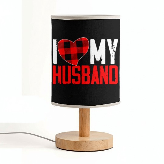 I Love My Hubby Valentines Day Marriage Cupid Love Fabric Lamps