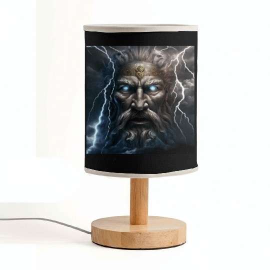 Portrait of Zeus Fabric Lamps