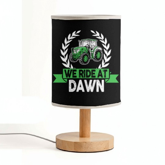 We Ride At Dawn Dad Lawn Mower Make Laugh Day Yard Fabric Lamps
