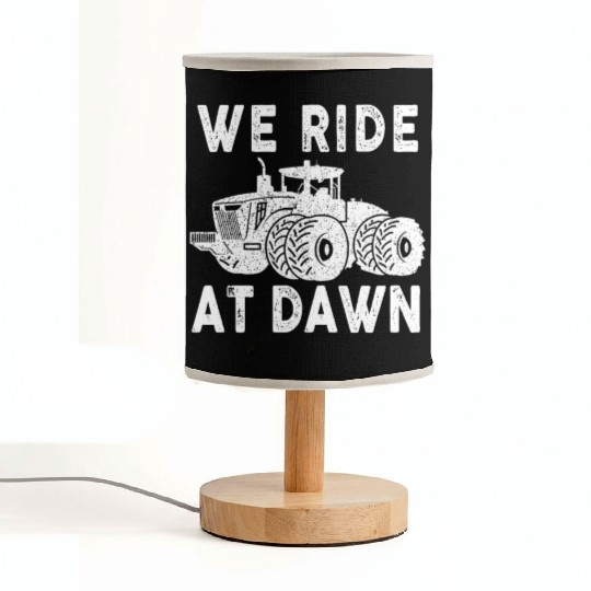We Ride At Dawn Dad Lawn Mower Make Laugh Day Yard Fabric Lamps