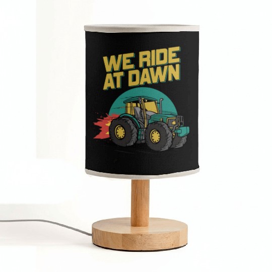 We Ride At Dawn Dad Lawn Mower Make Laugh Day Yard Fabric Lamps