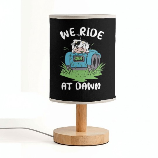 We Ride At Dawn Dad Lawn Mower Make Laugh Day Yard Fabric Lamps