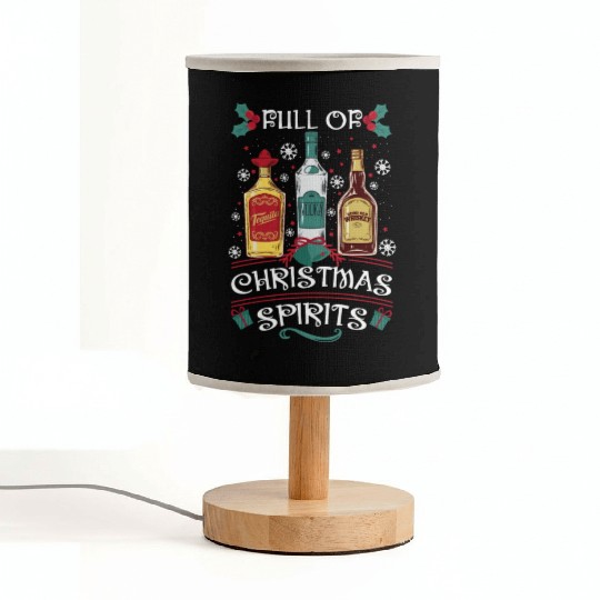 Christmas Tequila Vodka Whisky Lover Fabric Lamps