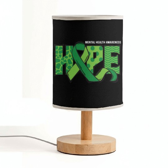 Hope Green Mental Health Awareness Fabric Lamps
