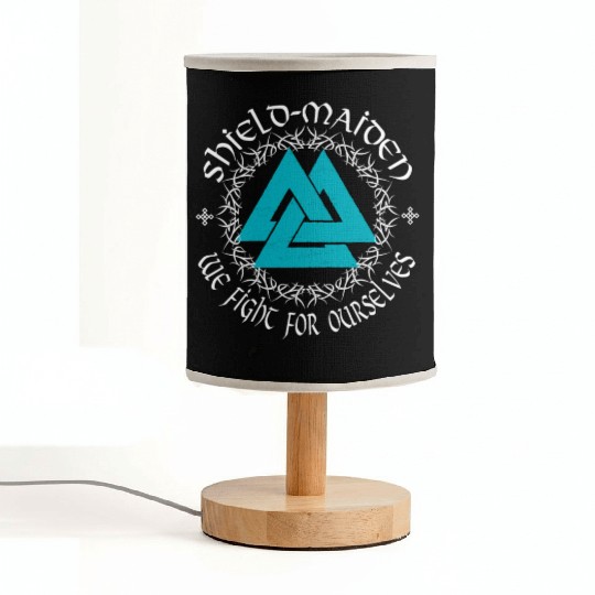 Daughter Of Freyja Schildmaid Viking Fabric Lamps