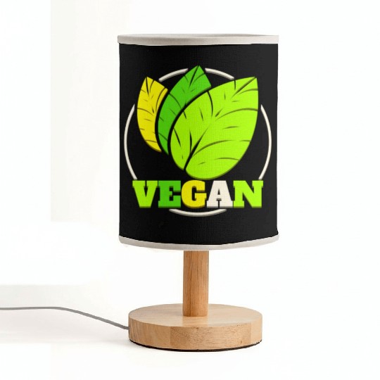 Green Leaves Logo For Vegetarian and Vegan Fabric Lamps