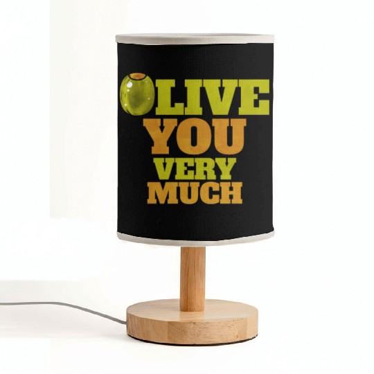 Olive I love You Very Much - Love Veggies Fabric Lamps