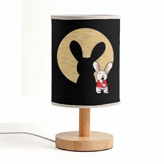Rock Sign Kawaii Bunny Metal Music Heavy Rock Fabric Lamps