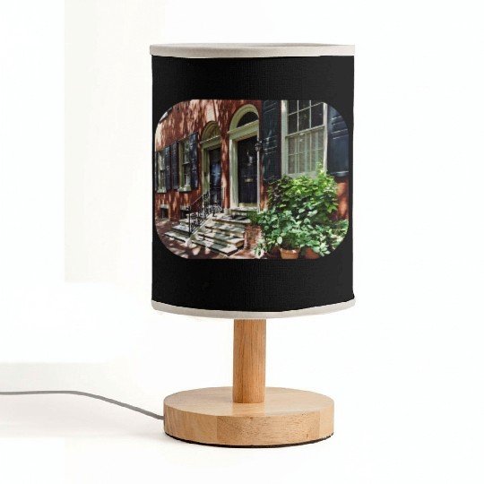 Philadelphia PA - Street in Society Hill Fabric Lamps