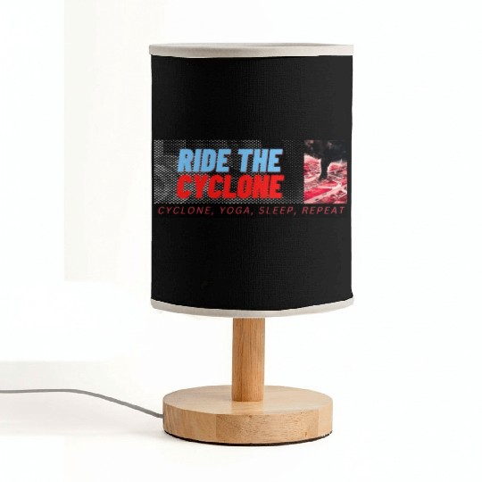 RIDE THE CYCLONE, YOGA, SLEEP, REPEAT Fabric Lamps