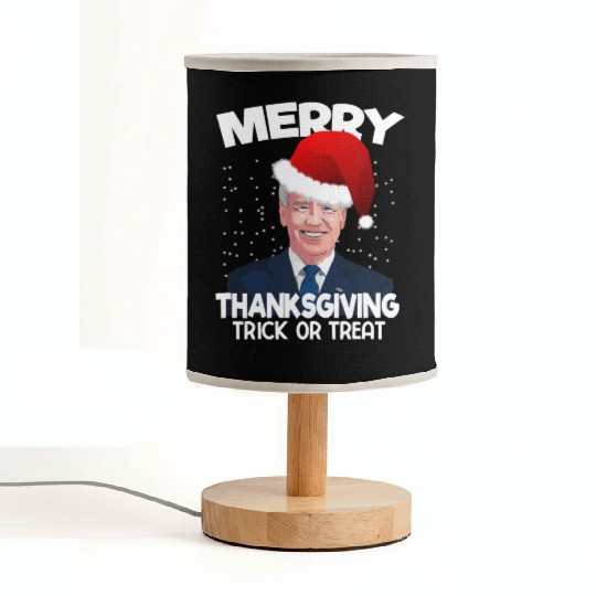 Funny Joe Biden Merry Thanksgiving Trick Or Treat Fabric Lamps