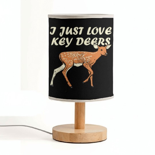 I Just Love Key Deers Fawn Deer Lover Florida Keys Fabric Lamps