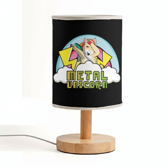 Dabbing Dab Unicorn Rainbow Metal Music Heavy Rock Fabric Lamps