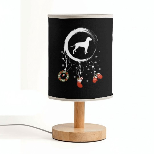 dog dreamcatcher Christmas Weimaraner Fabric Lamps
