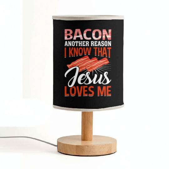 Bacon Lover Funny Bacon Famous Food Keto Diet Fabric Lamps
