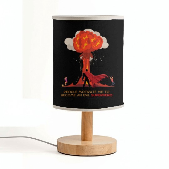 Evil Superhero Fabric Lamps