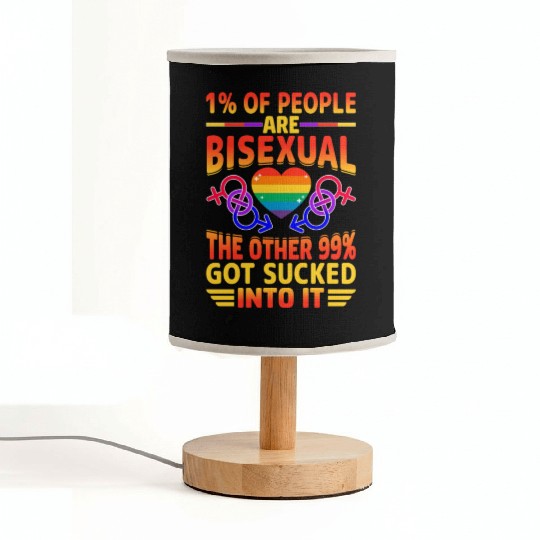 Bisexual Pride Bi LGBTQ Bisexuality Queer Rainbow Fabric Lamps