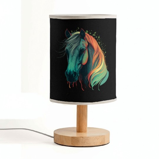 Beautiful Horse Fabric Lamps