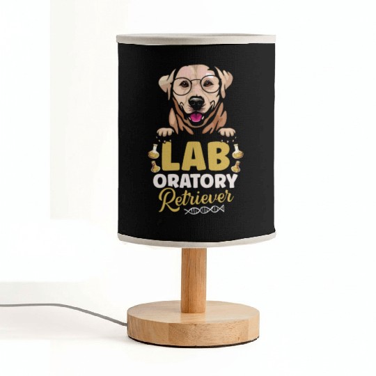 Laboratory Retriever Science Biology Teacher Dog Fabric Lamps