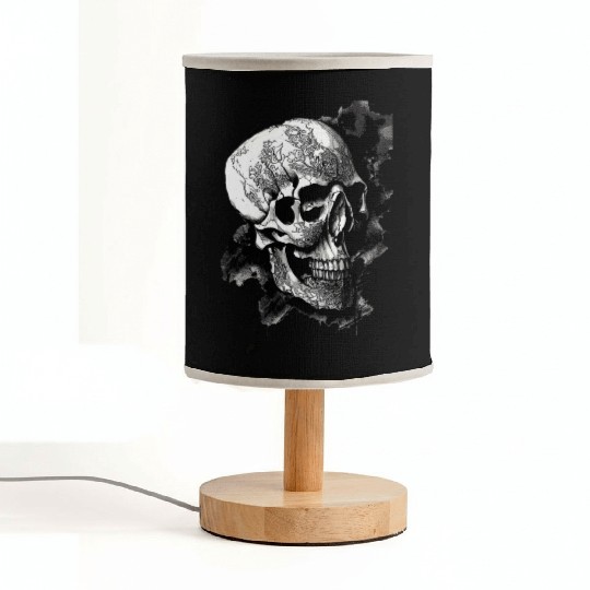 Fancy Pirate Skull Fabric Lamps